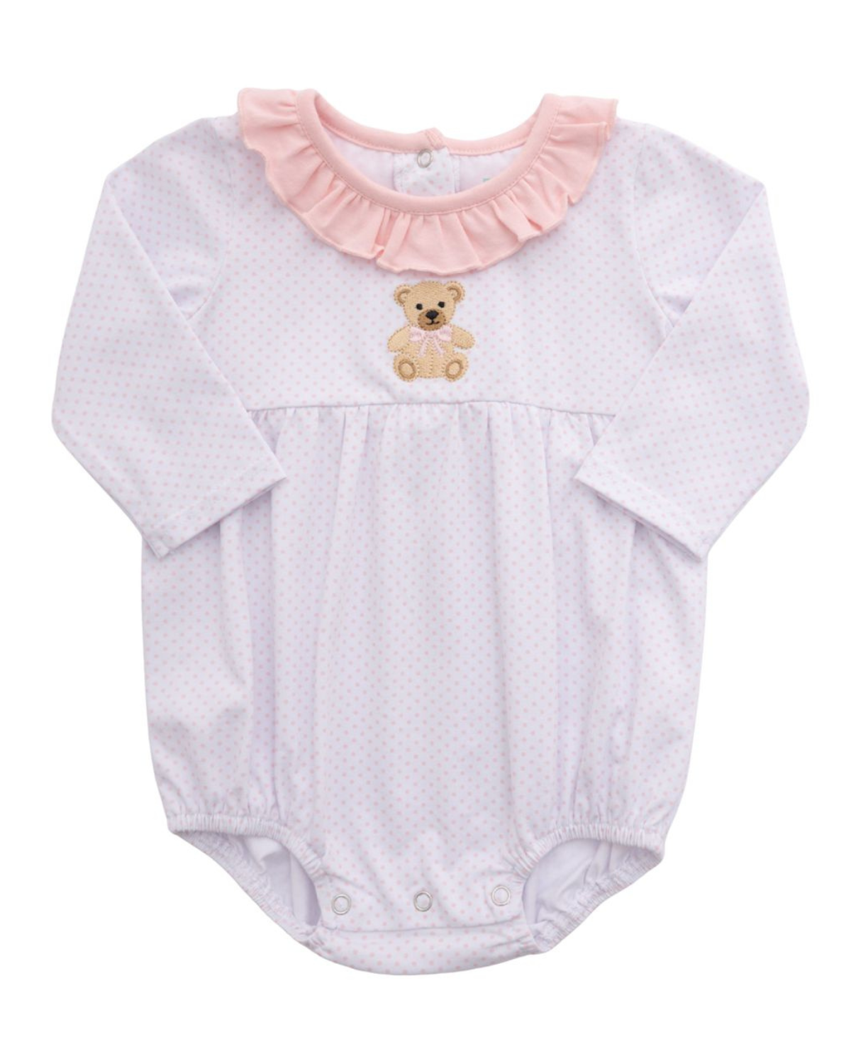 Pink Teddy Bear Ruffle Bubble