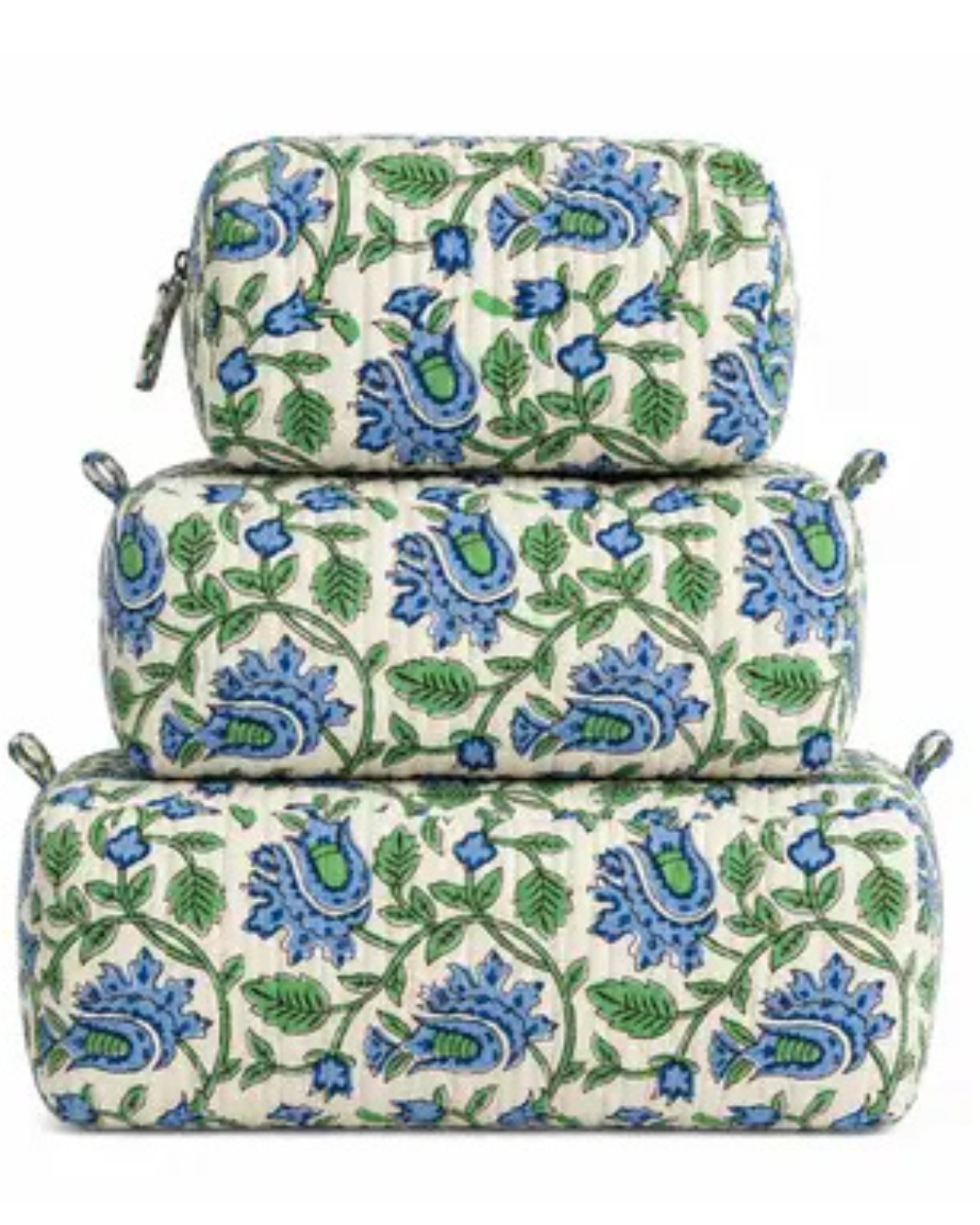 Blue Paisley Quilted 3 in 1 Bag