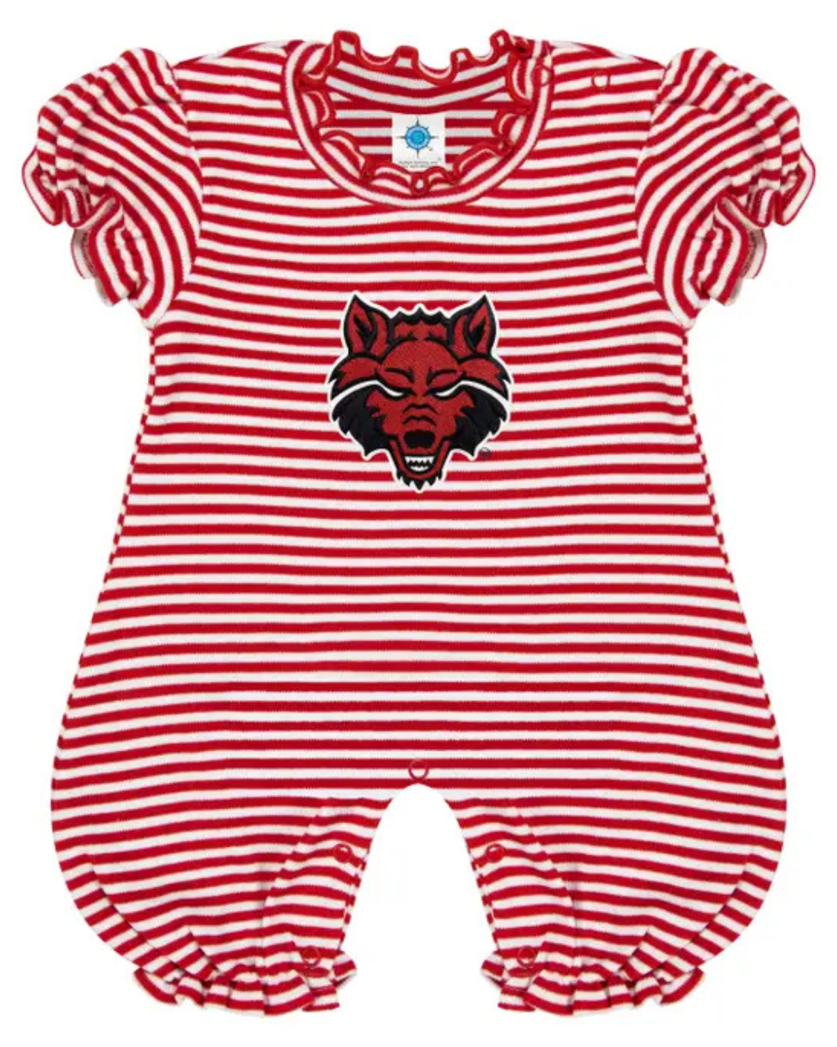 Arkansas State Red Wolves Infant Puff Sleeve Romper