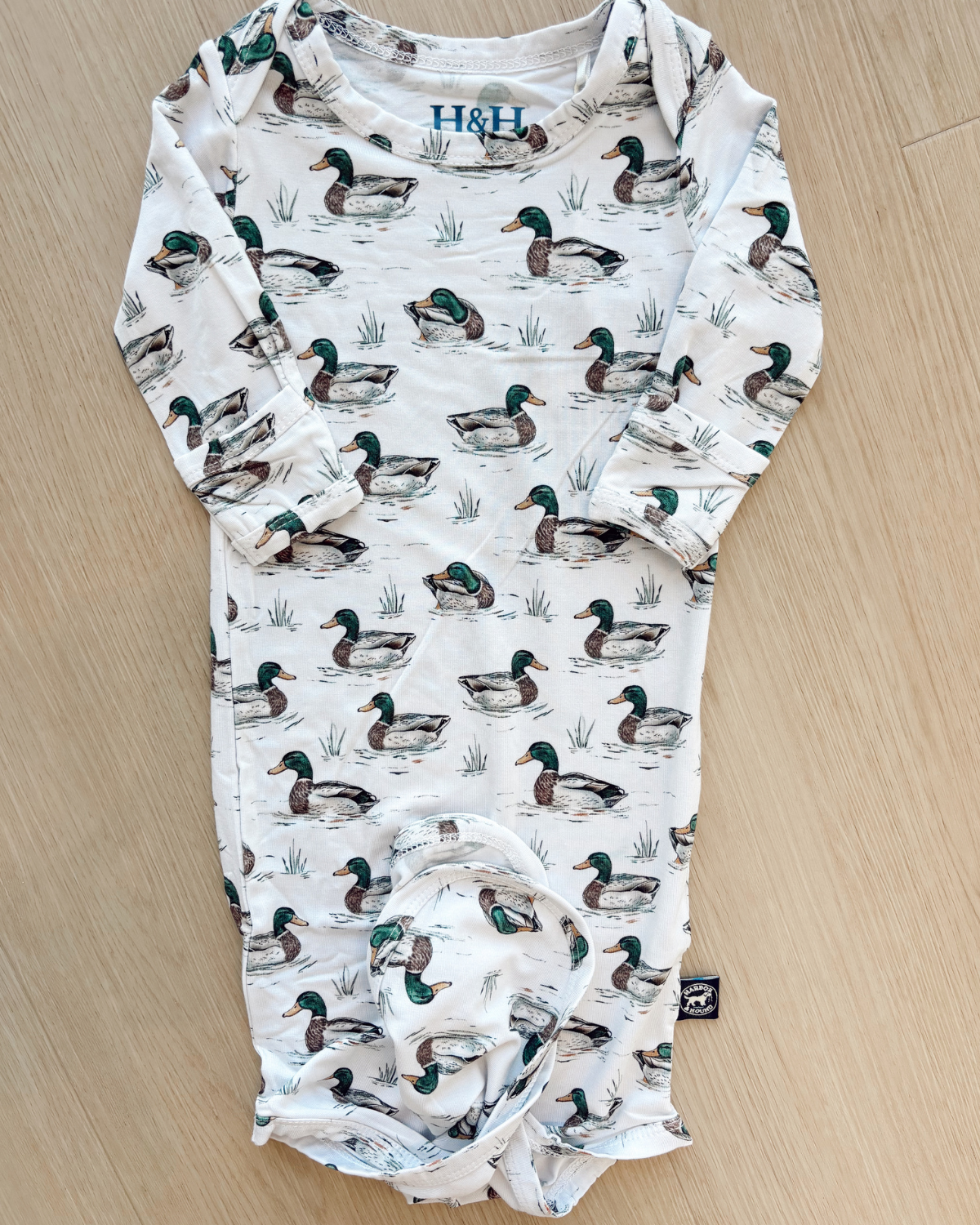 Green Head Drift Gown