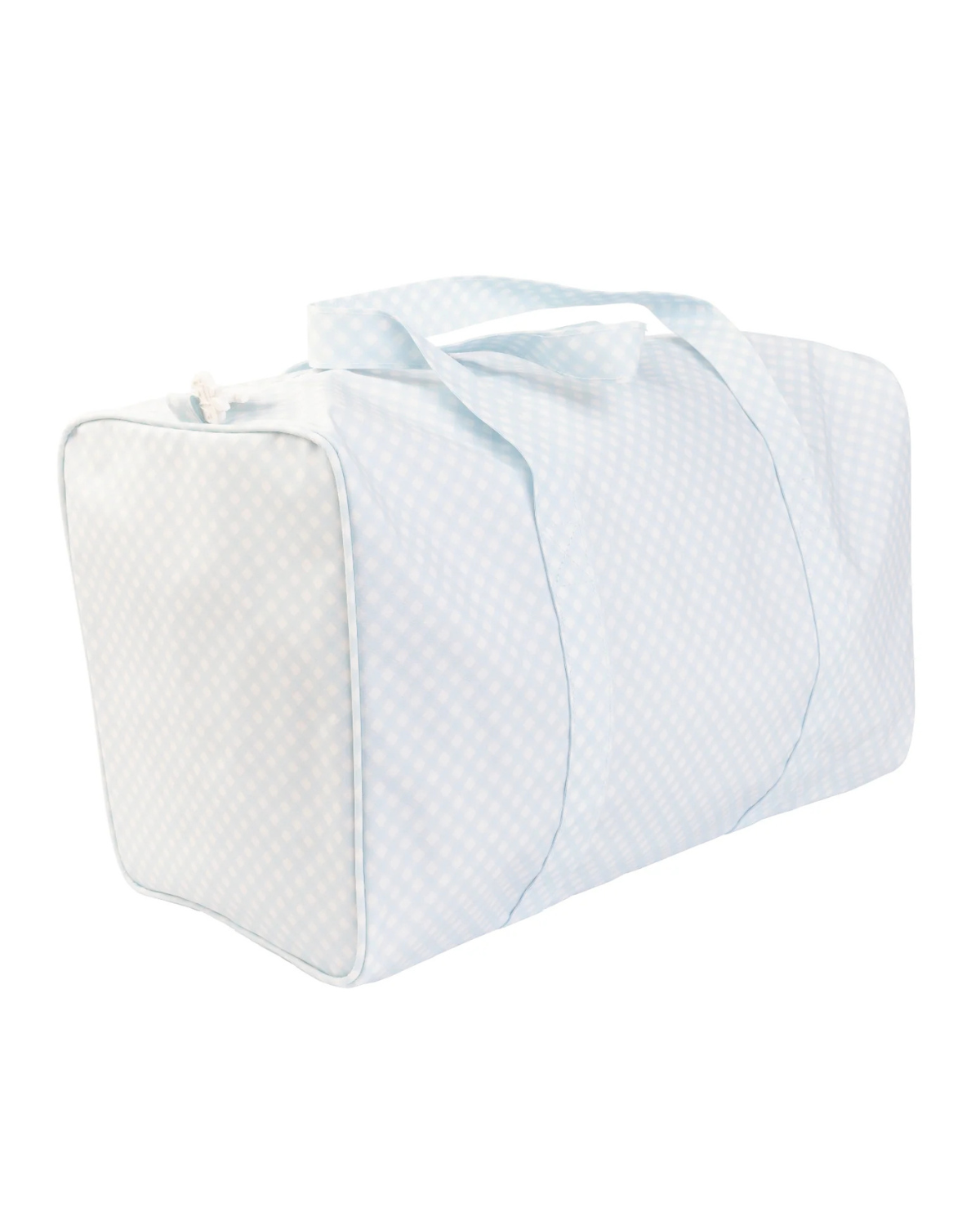 The Duffle Bag in Blue Gingham