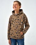 Load image into Gallery viewer, Youth Fleece Hoodie Gauge Camo
