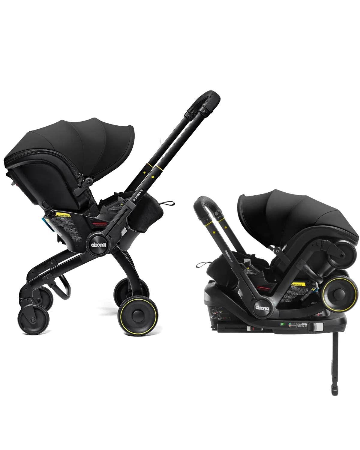 Doona X Infant Car Seat & Latch Base Nitro Black