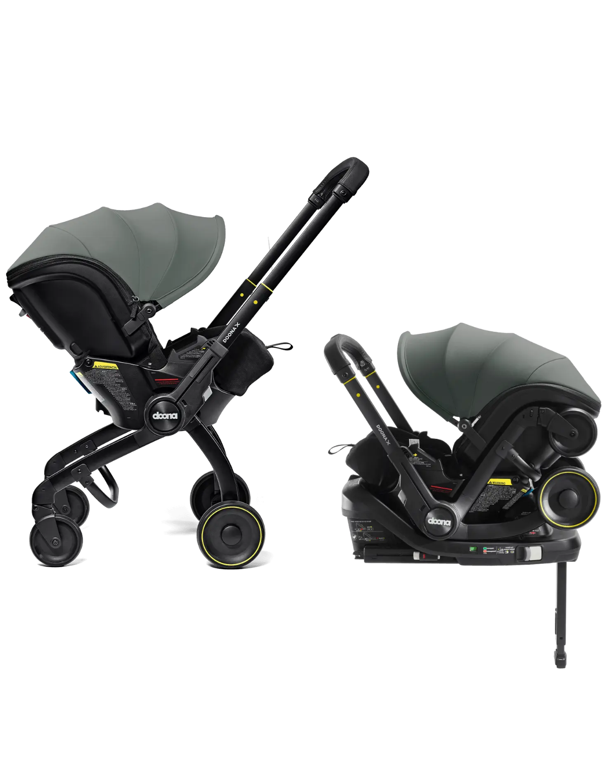 Doona X Infant Car Seat & Latch Base Slate Green