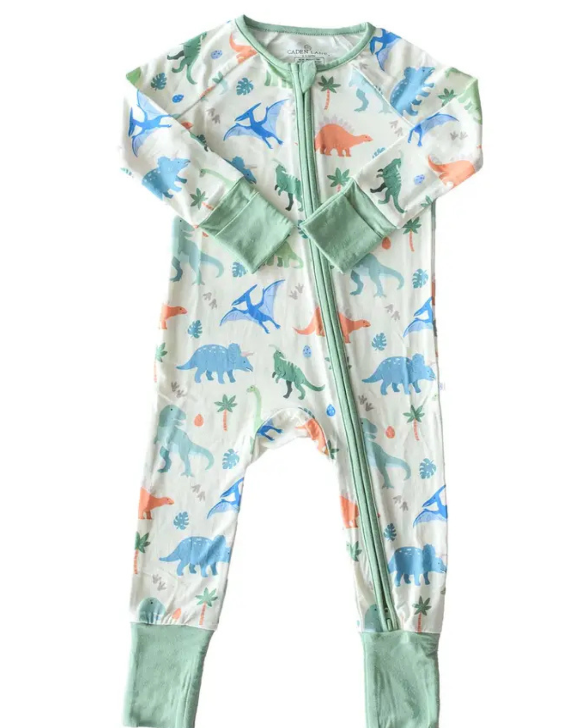 Little Fossil Convertible Bamboo Zip Romper