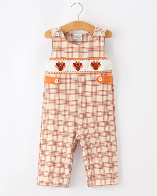 Thanksgiving Turkey Plaid Baby Jonjon