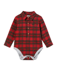 Load image into Gallery viewer, Festive Red Plaid Onesie
