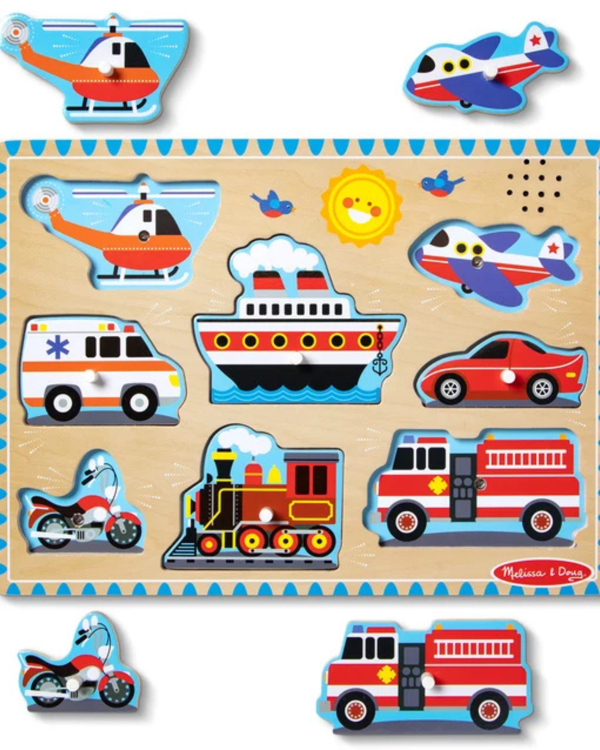 Vehicles 8 Piece Sound Puzzle