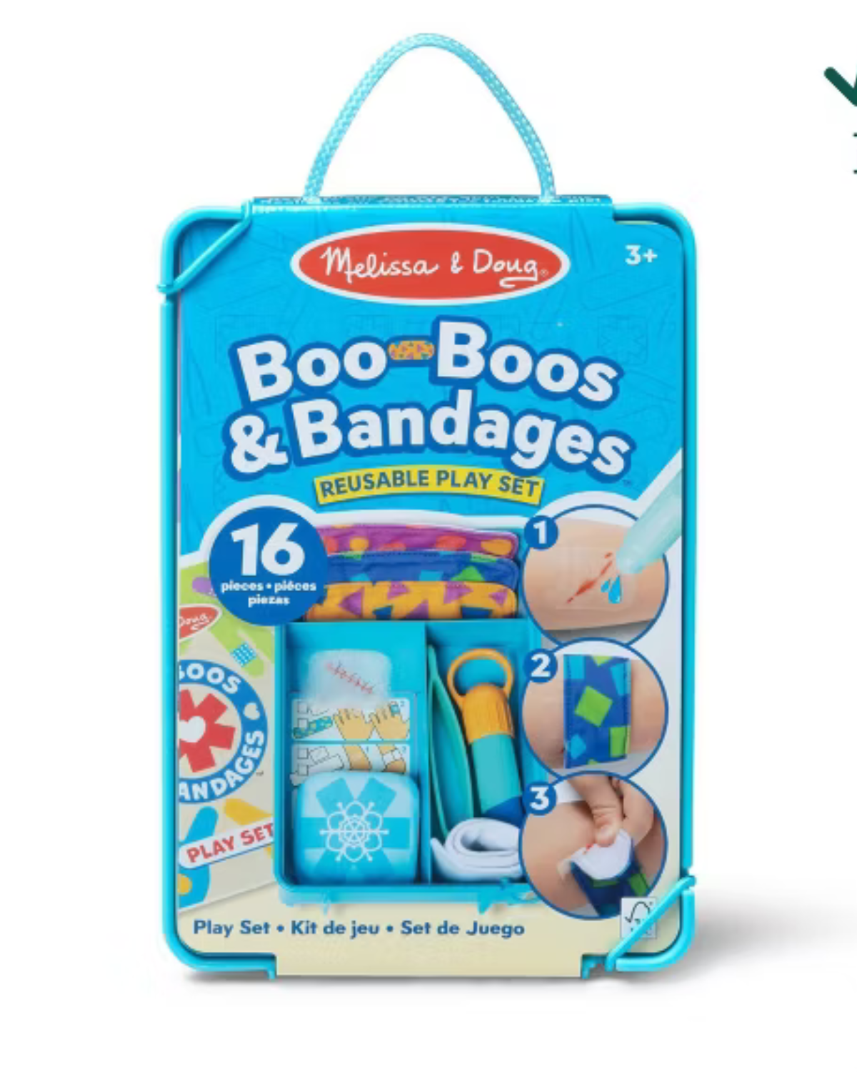 Boo-Boos & Bandages Reusable First Aid Pretend Play Set