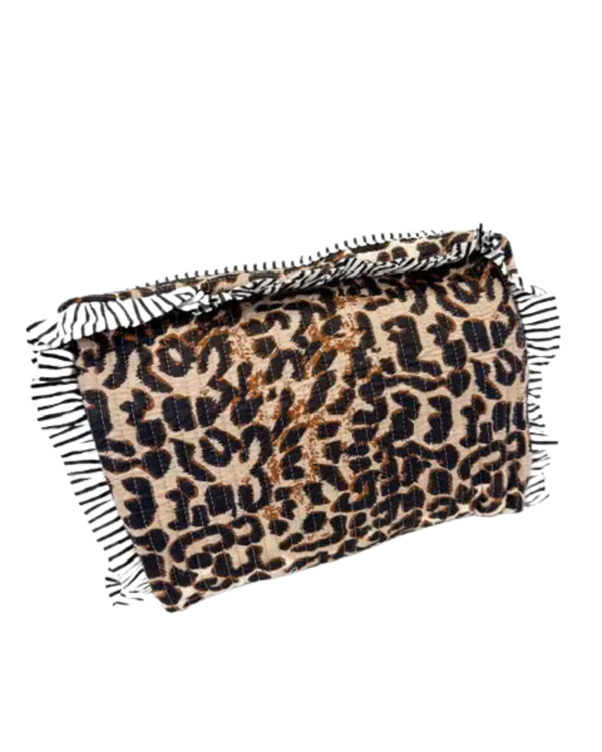 Leopard Quilted Maison Cosmetic Bag