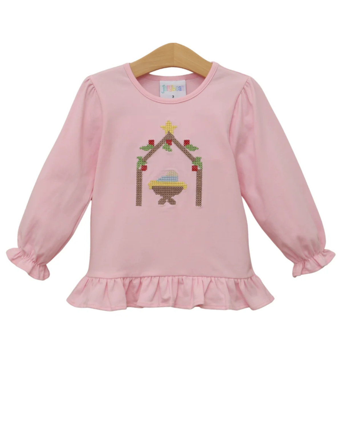 Away In A Manger Ruffle Top