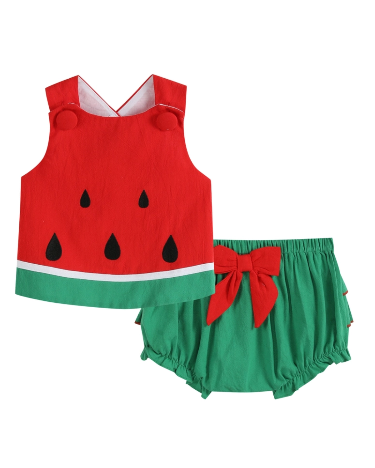 Watermelon Top & Bloomers Set
