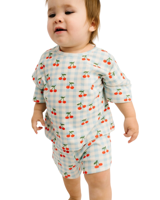 Cherry Picnic Slouchy Set