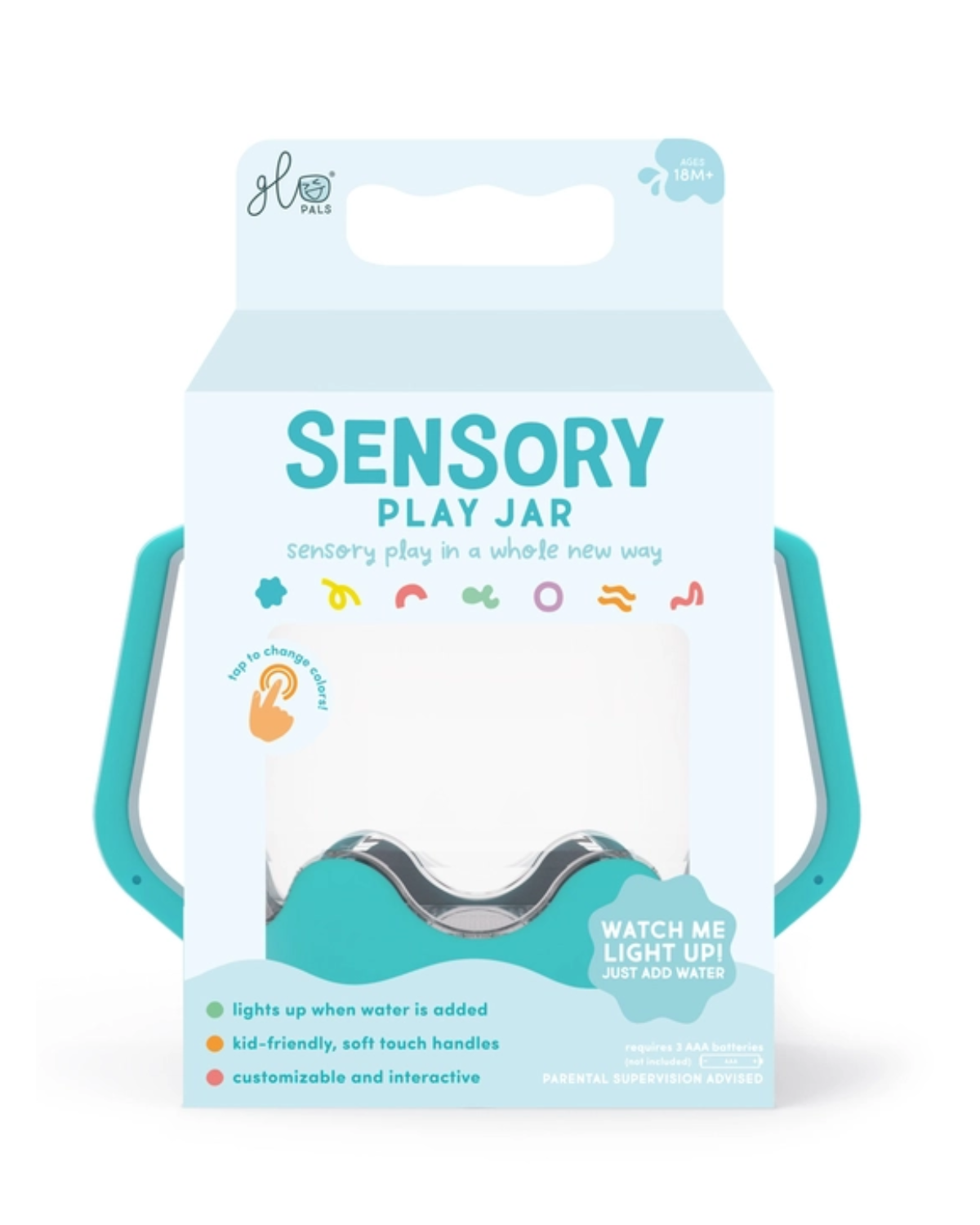 Blue Sensory Play Jar