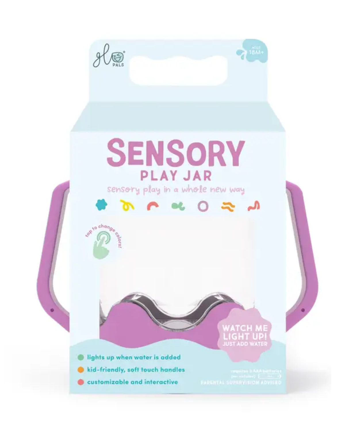 Purple Sensory Play Jar