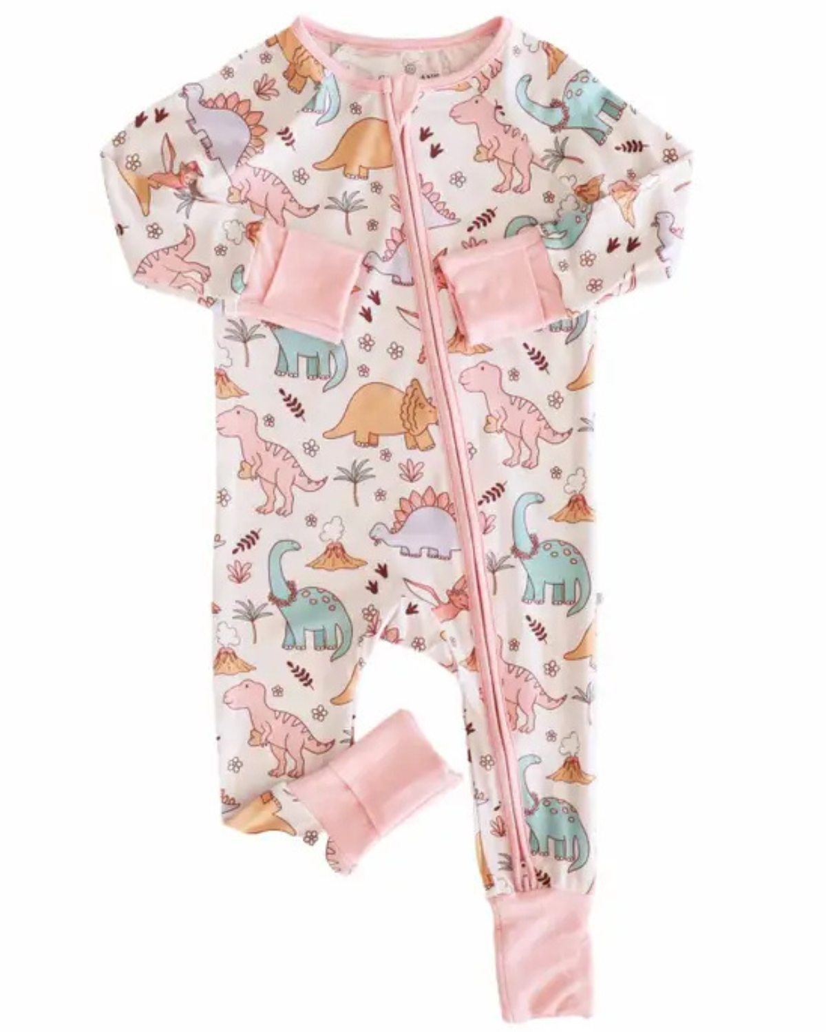 Dolly Dinos Convertible Zip Romper