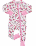 Load image into Gallery viewer, Pink Rodeo Dreams Convertible Zip Romper
