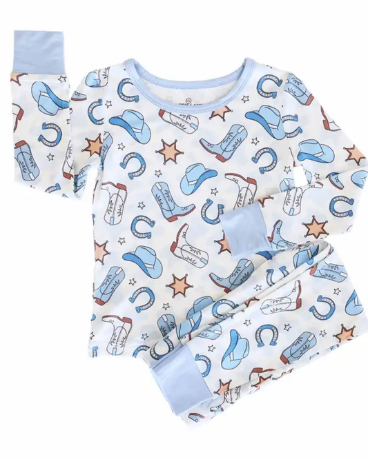 Blue Rodeo Dreams Two Piece Pajama Set