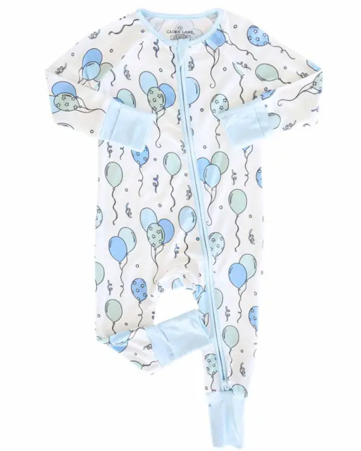 Blue Party Time Convertible Zip Romper