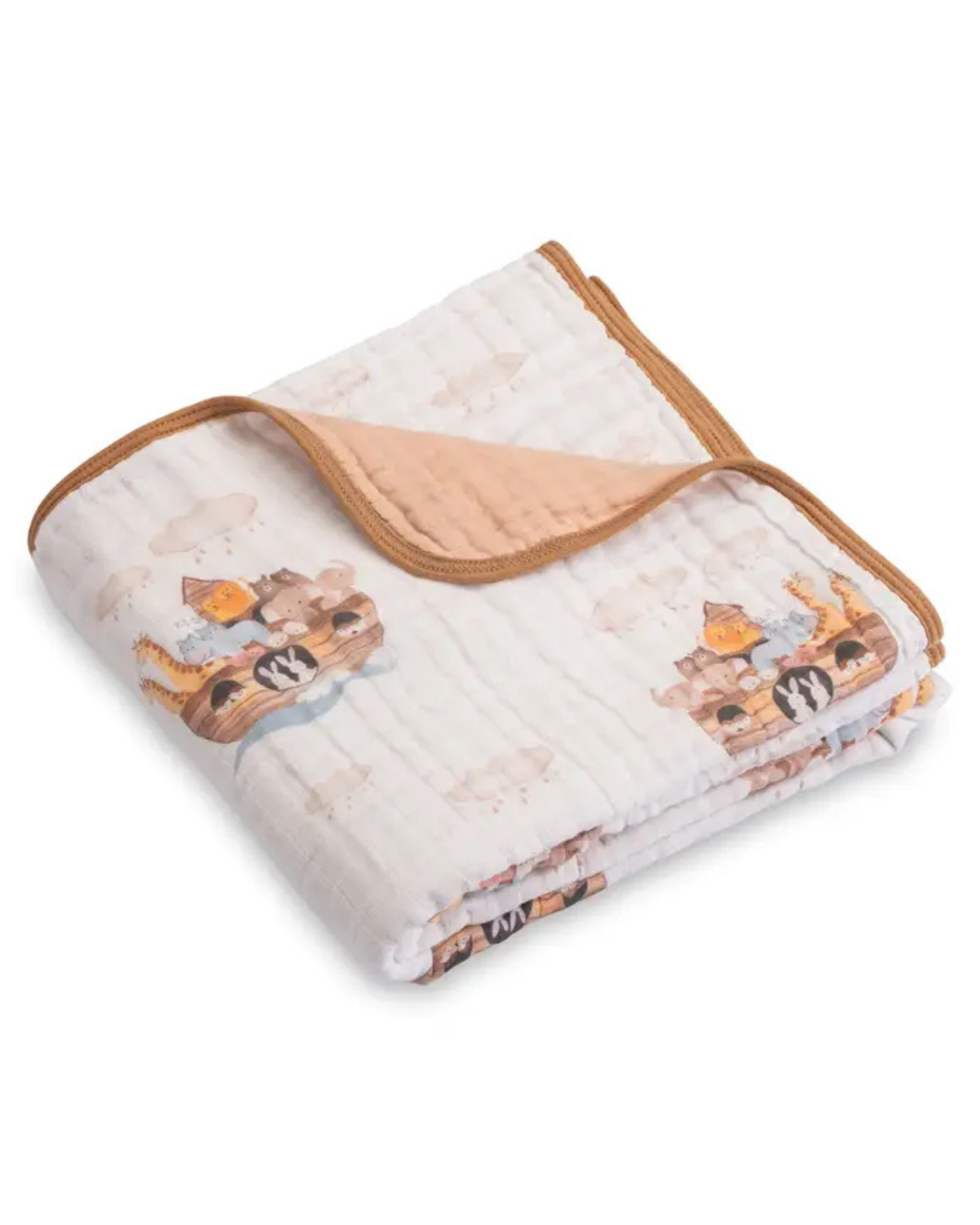 Noah's Ark Baby Muslin Quilt