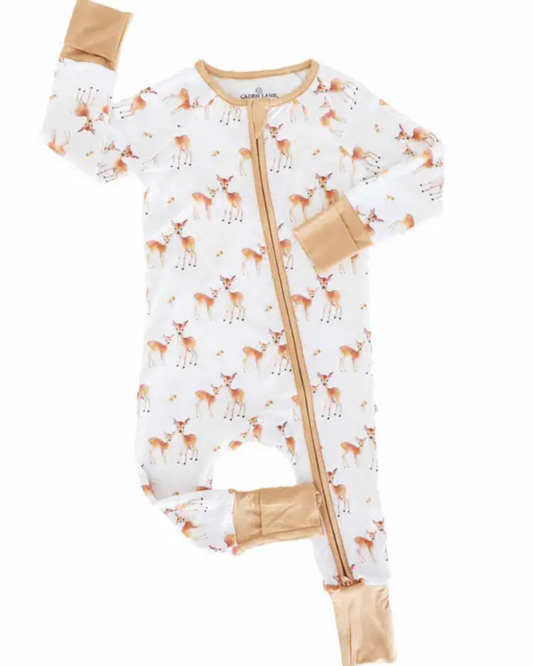 Friendly Fawns Convertible Zip Romper