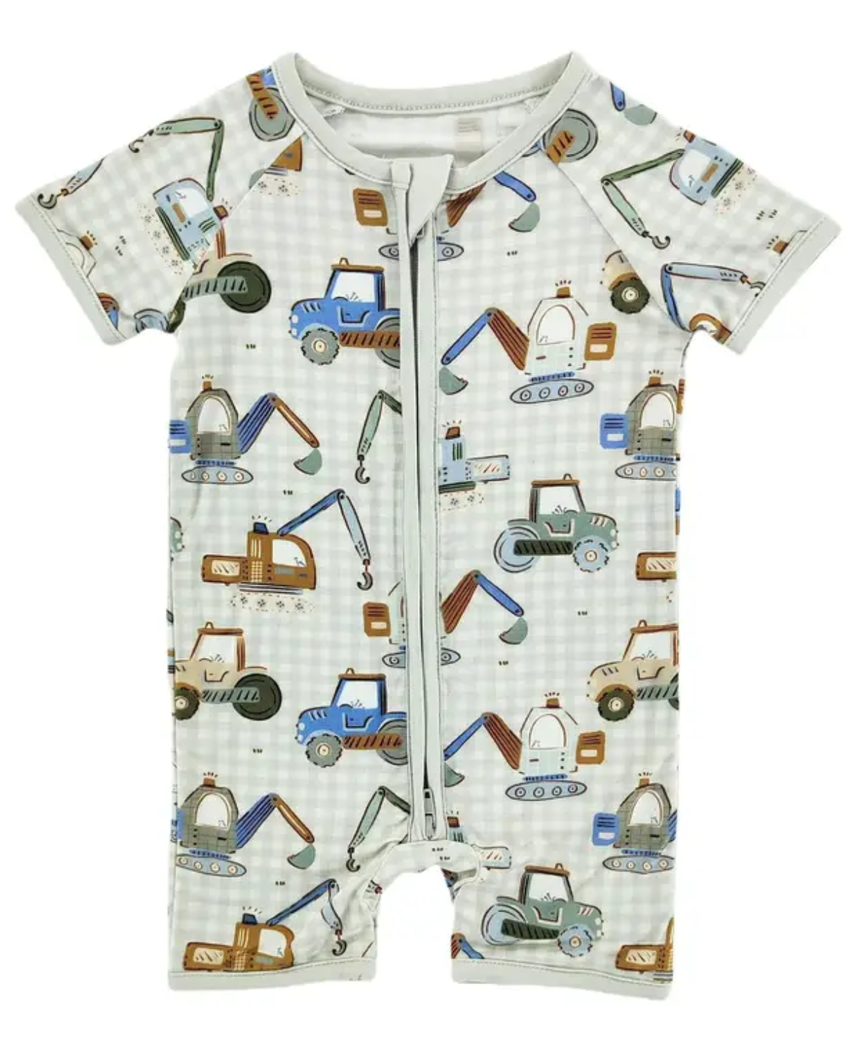 Construction Crew Bamboo Short Romper