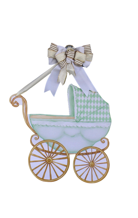 Welcome Baby Door Hanger - Green