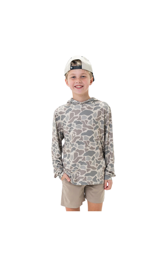Youth Performance Hoodie - Classic Deer Camo