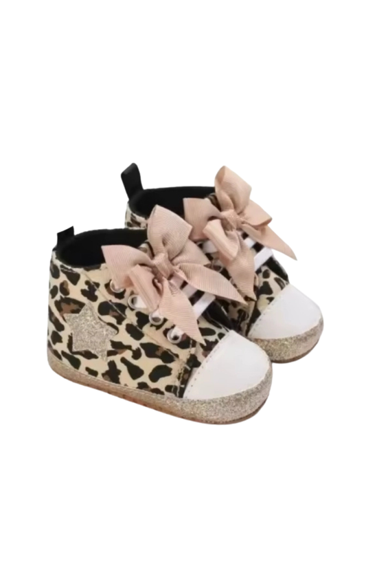 Bow Sneakers First Walker Shoes