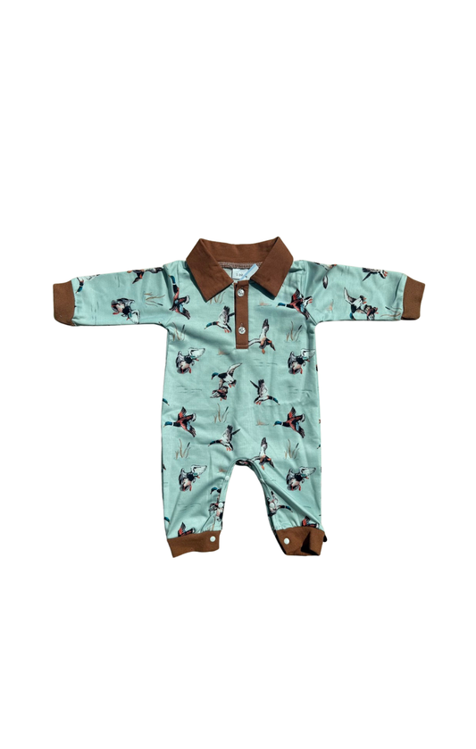 Rust Collar Green Mallard Jumper