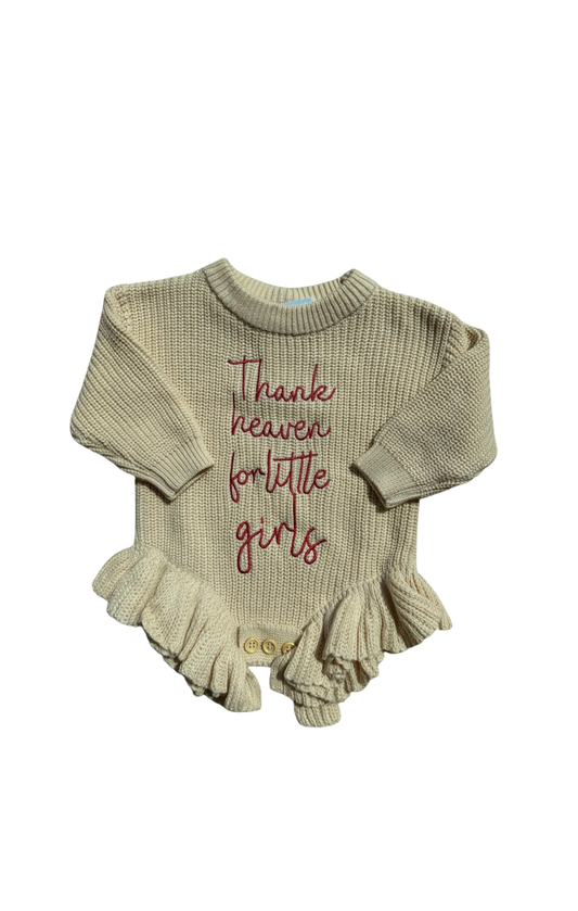 Thank Heaven Knit Romper