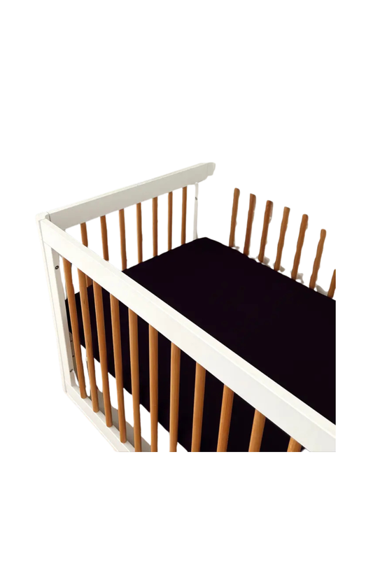 Stretch Crib Sheet - Black
