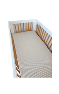 Load image into Gallery viewer, Stretch Crib Sheet - Tan Gingham

