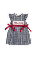 Load image into Gallery viewer, Arkansas Smocked Gingham Dress
