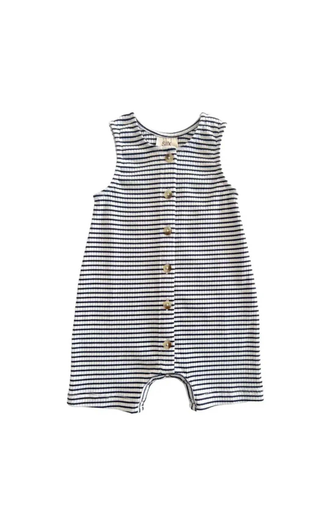 Black Stripe Ribbed Bay Shortie