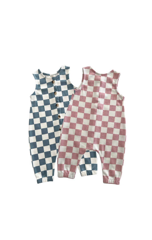 Checkerboard Kids Jumpsuit