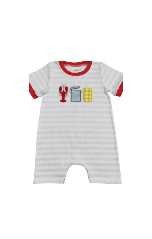 Crawfish Applique Kids Romper