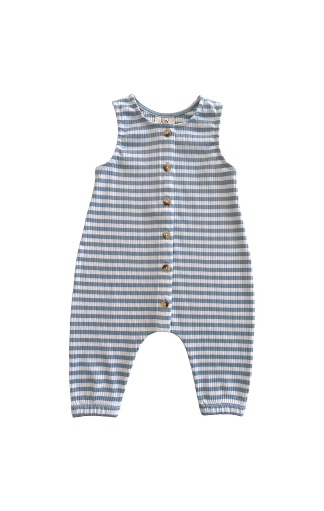 Ribbed Stripe Baby Onesie