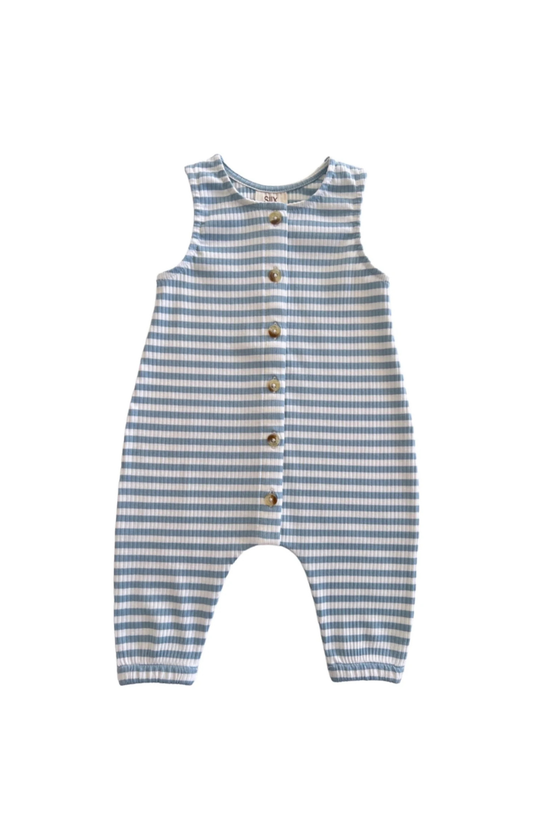 Ribbed Stripe Baby Onesie