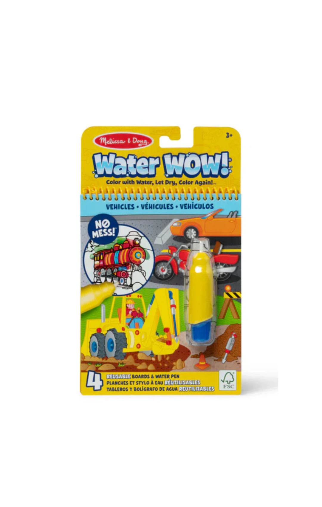 Water Wow! Water Reveal Pad-Vehicle By Melissa & Doug