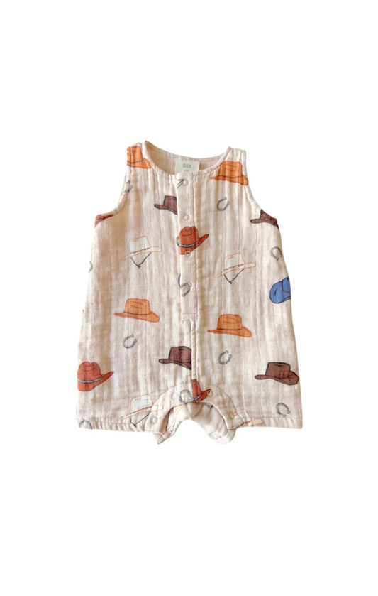 Western Muslin Shortie Youth Romper