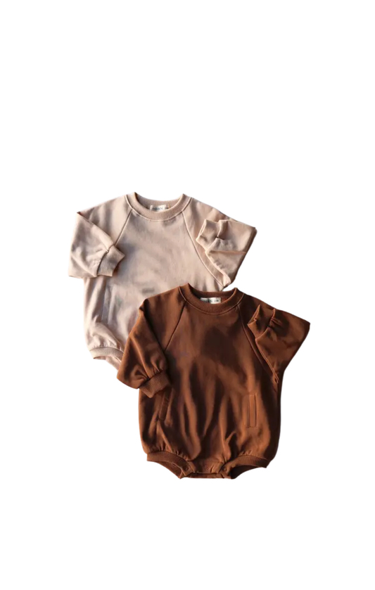 Neutral Sweatshirt Onesie