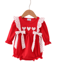 Load image into Gallery viewer, Heart Applique Ruffle Bubble
