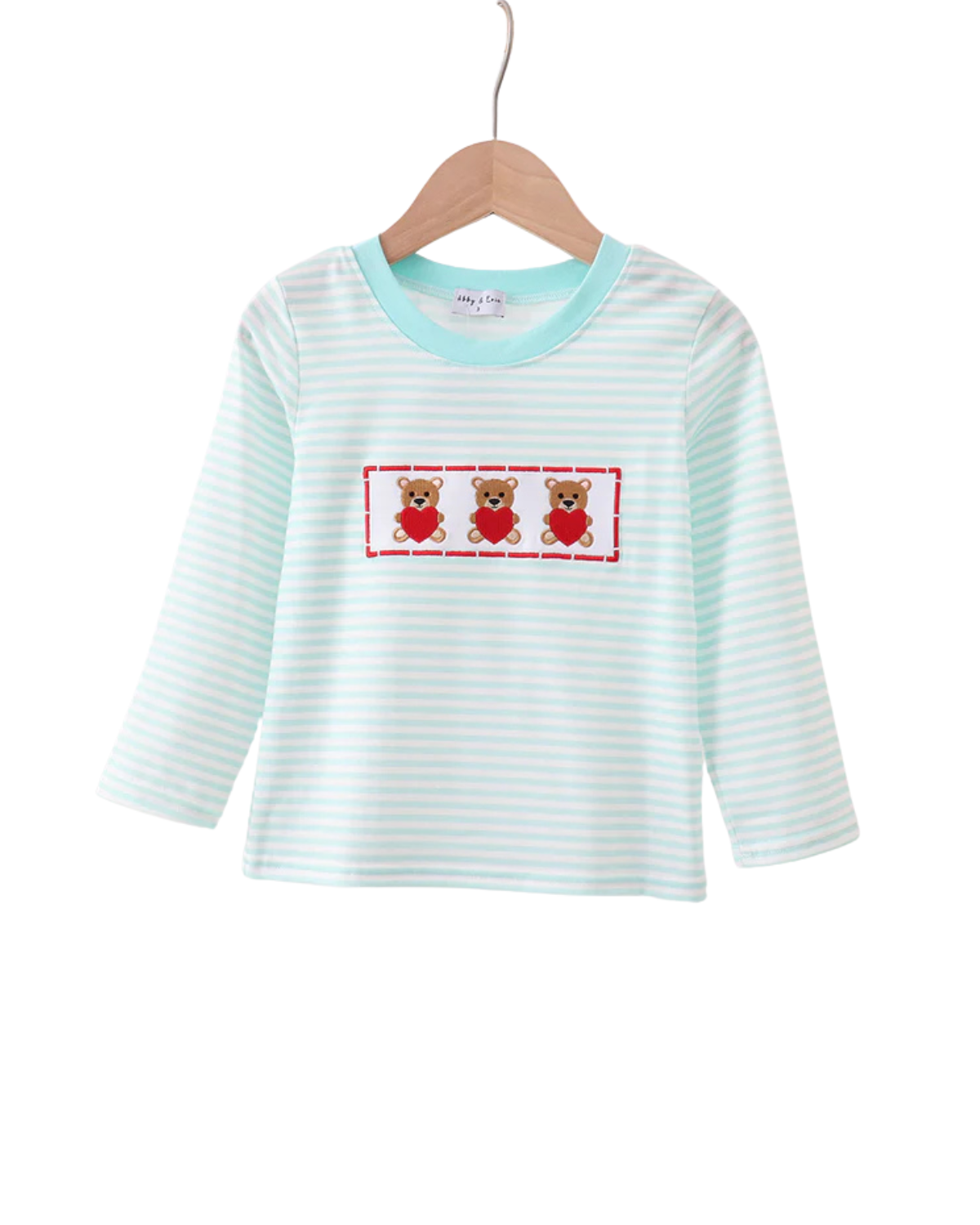 Bear Heart Striped Shirt