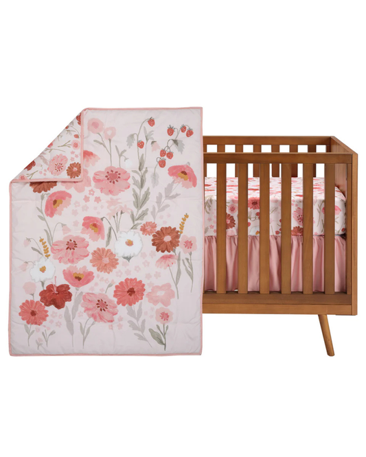 Flower Power 3-Piece Floral Bedding Set