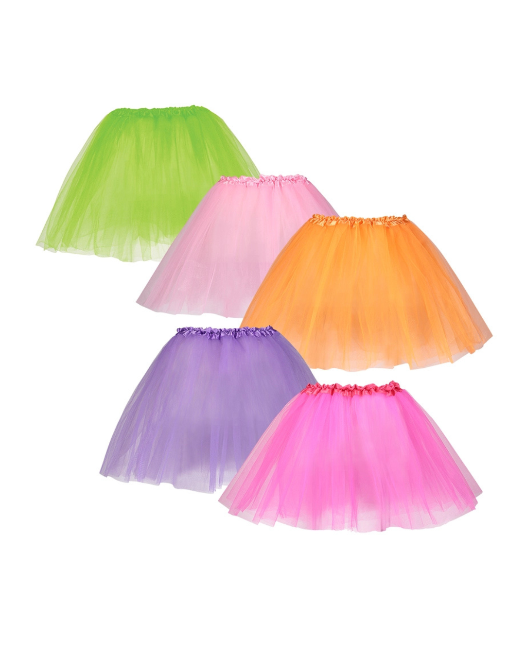 Play Tutu Skirt Set of 5 Colors