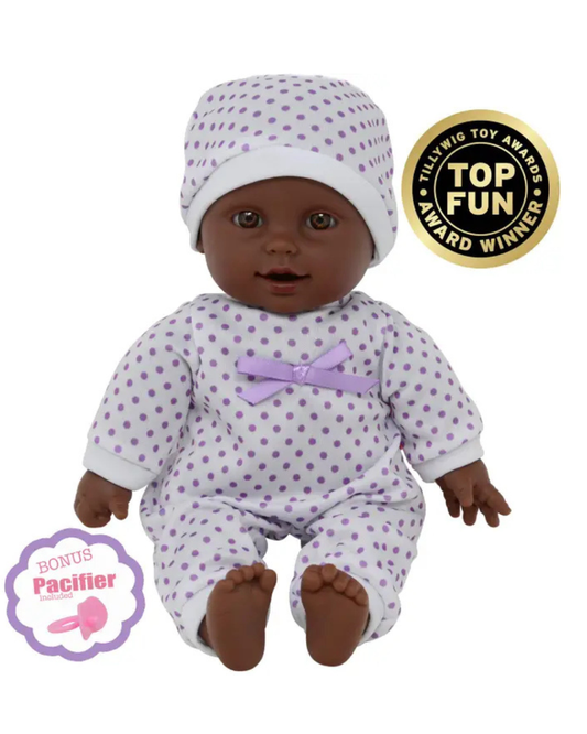Doll Polka Dots W/ Pacifier Girl