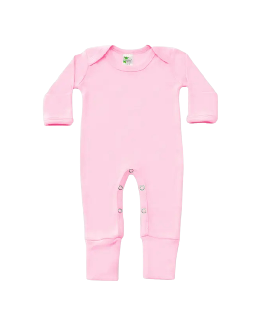 Baby Blank Jumpsuit Mittens & Footies