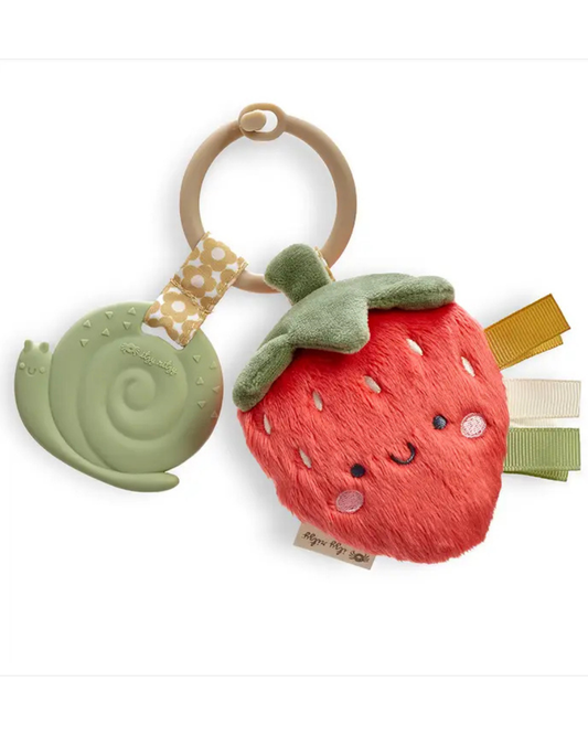 Itzy Pal Plush Strawberry Teether