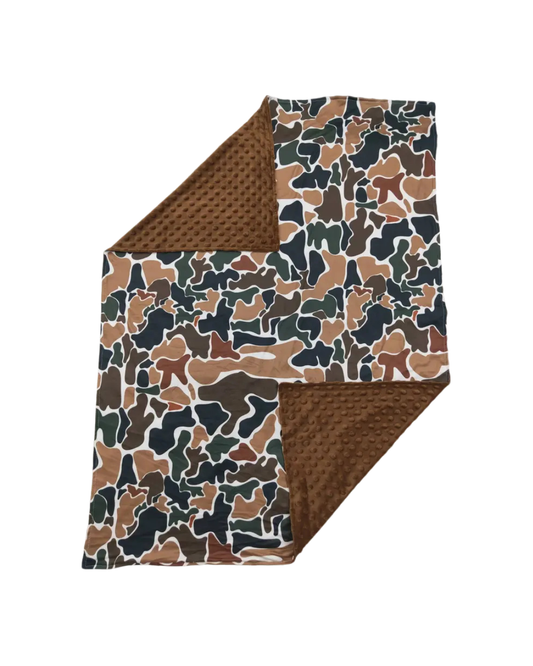 Brown Camouflauge Blanket